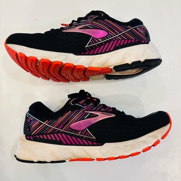 Brooks Adrenaline Women's Black with Pink Accents Athletic Shoes size 9 - Picture 8 of 14